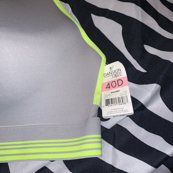 DANSKIN NOW RACERBACK PADDED SPORTS BRA WIRE-FREE - Picture 3 of 8